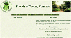 Desktop Screenshot of friendsoftootingcommon.org.uk